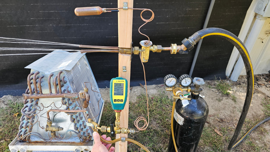 Seeing the TXV Metering Device Operate Using A Water Stream!