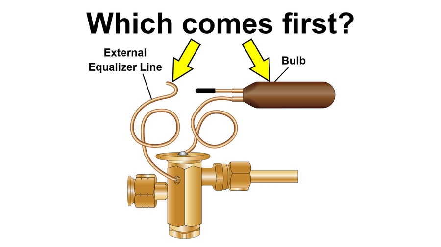 TXV Bulb Mounting Position and External Equalization!