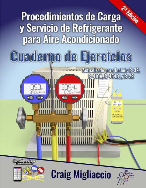 Cuaderno de Ejercicios Procedimientos de Carga y Servicio de Refrigerante