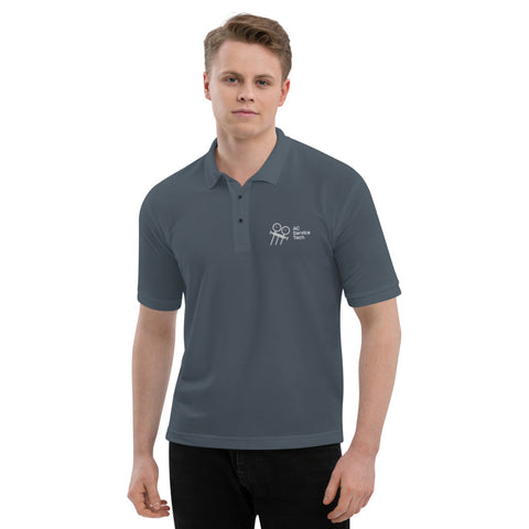 Polo Shirt with Embroidered White Logo on Front