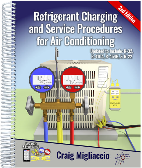 2nd Edition Refrigerant Charging & Service Procedures for Air Conditioning