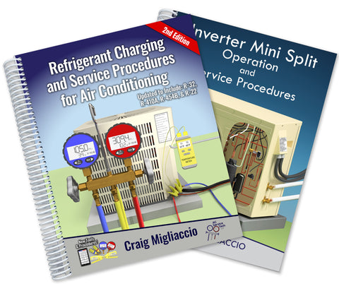 NEW 2nd Edition Refrigerant Charging & Mini Split Paperback Combo